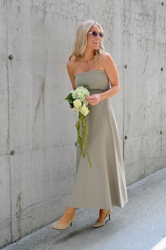 Clementina Midi Dress Khaki