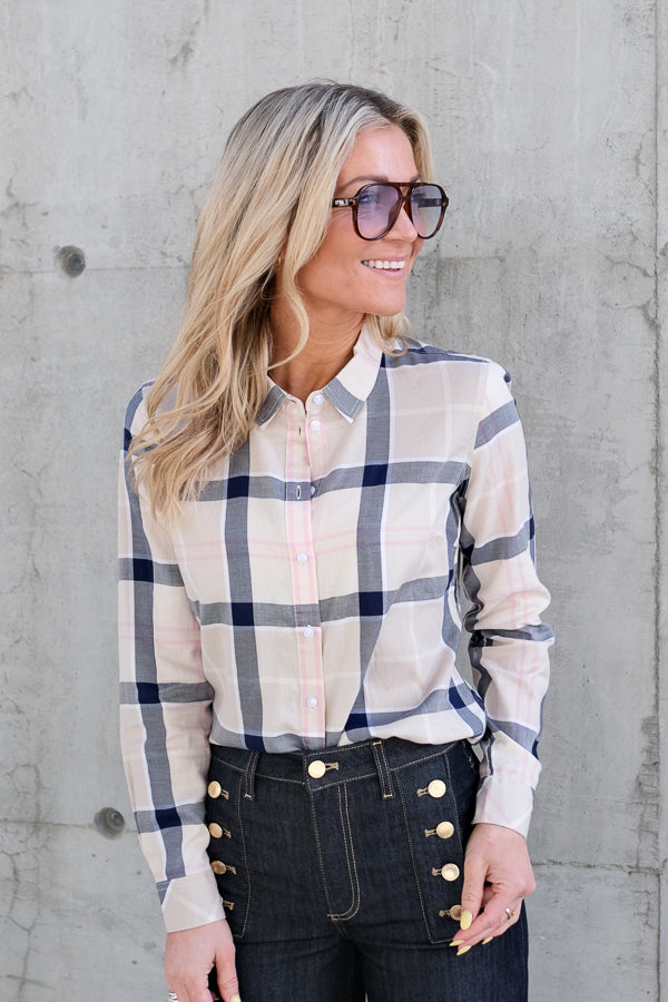 Bredon Check Shirt Cherry Blossom Tartan