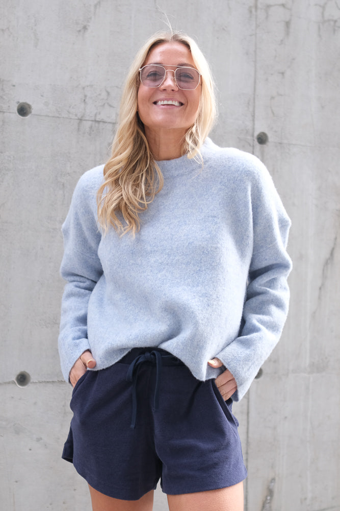 Ellie Sweater Light Blue Melange