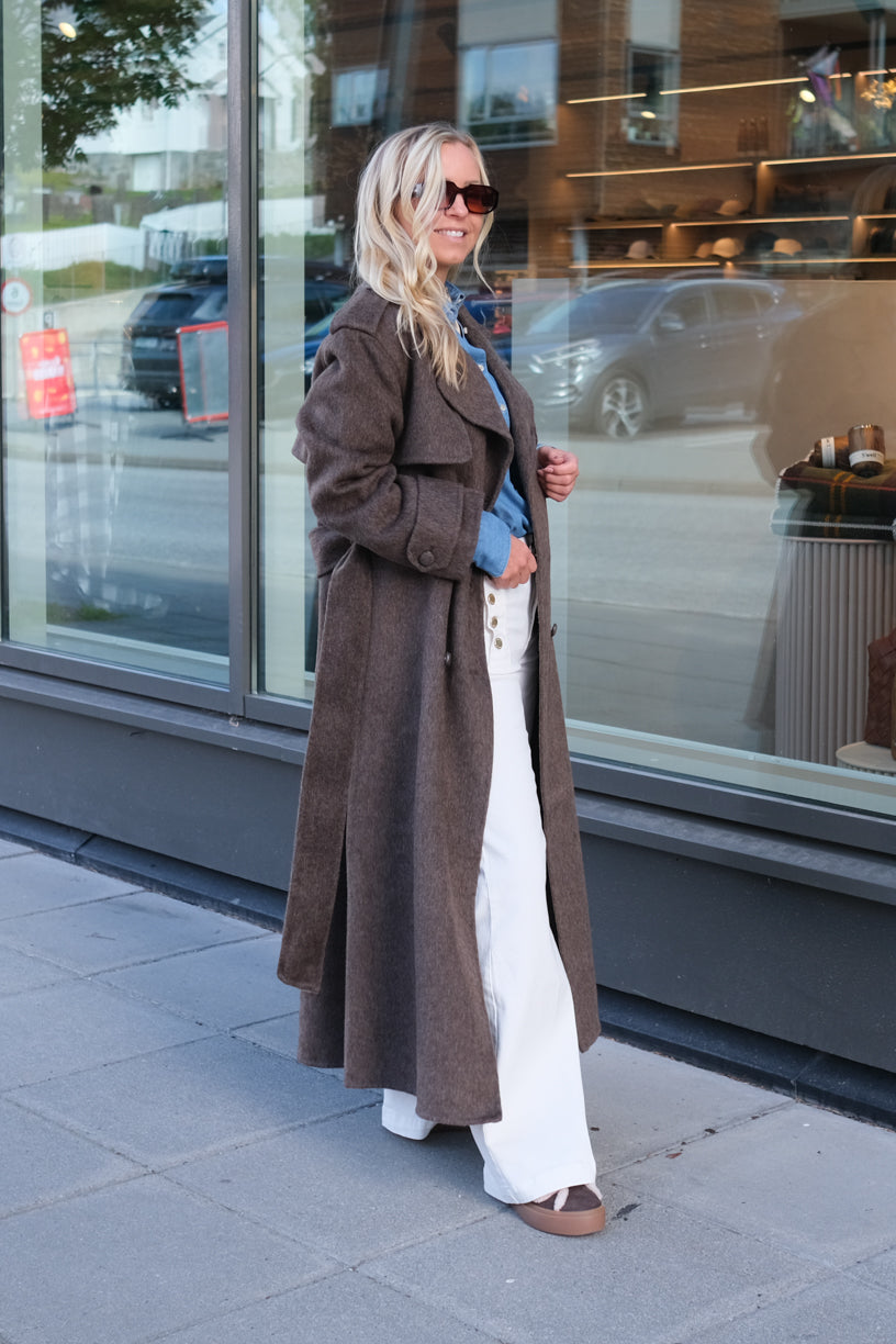 Yua Coat Dark Brown