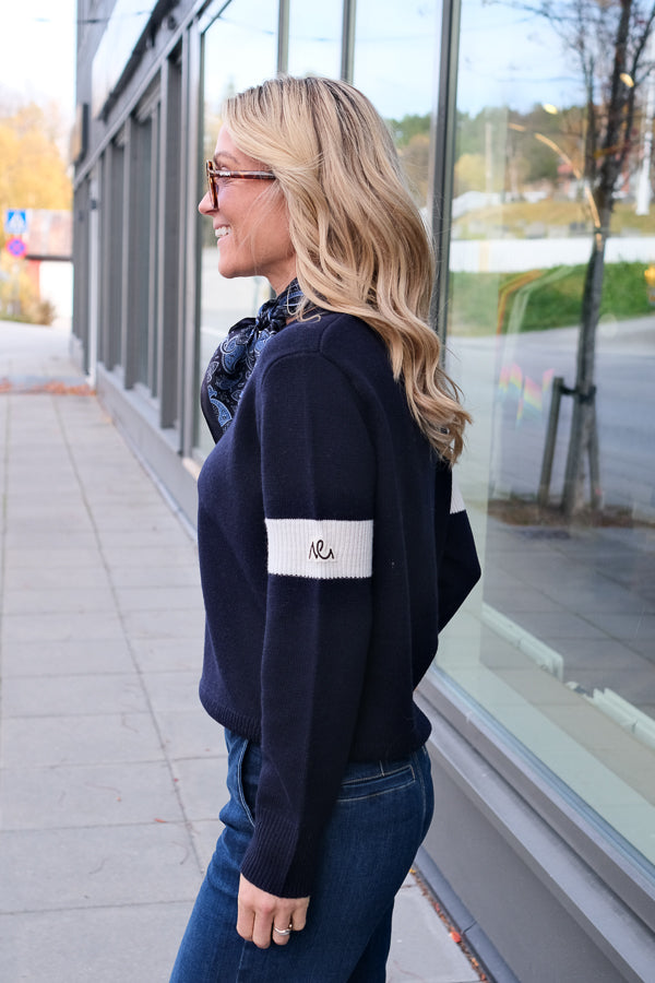 Avel Crew Neck Jumper Navy