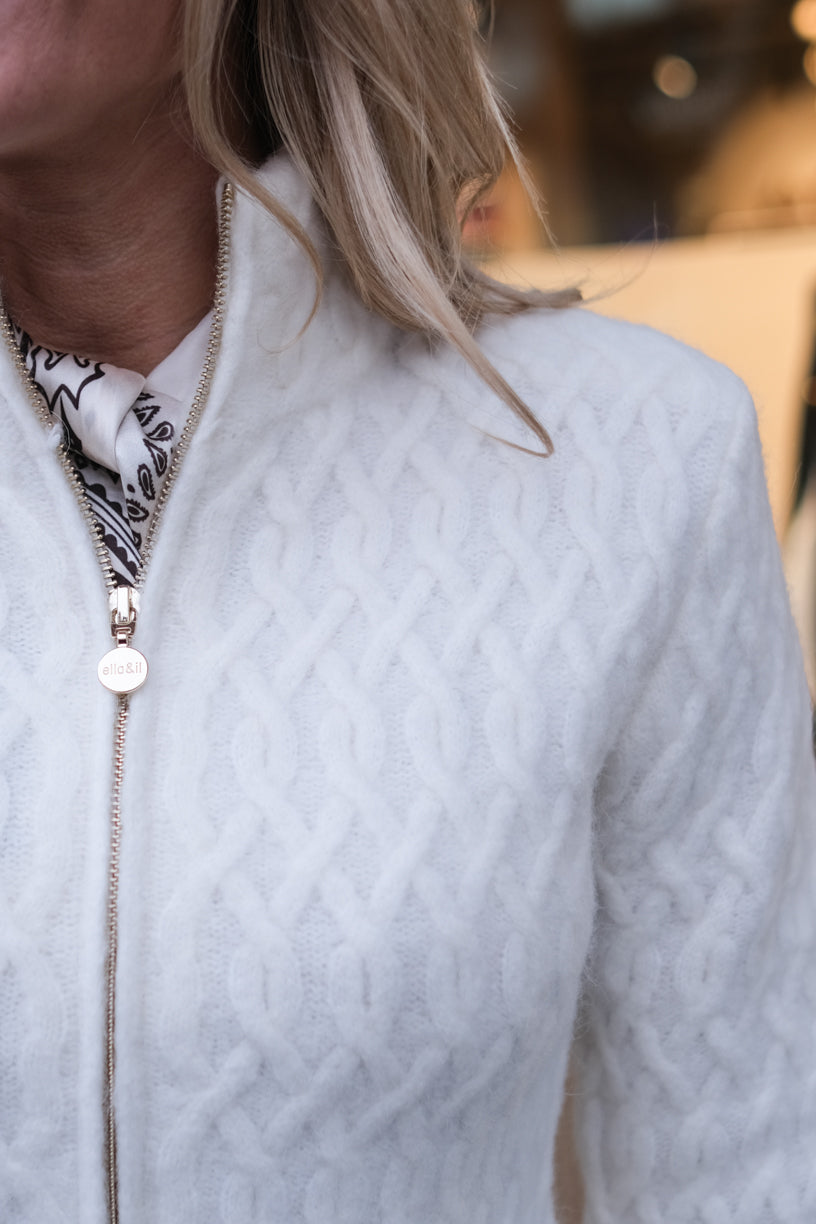 Lene Alpaca Cardigan Ivory