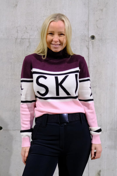 Schild Sweater Ski Pink/Burgundy