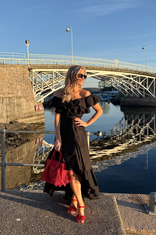 Cotton Senorita Dress Washed Black