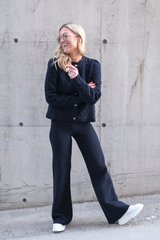 Nela Cotton Cardigan Navy