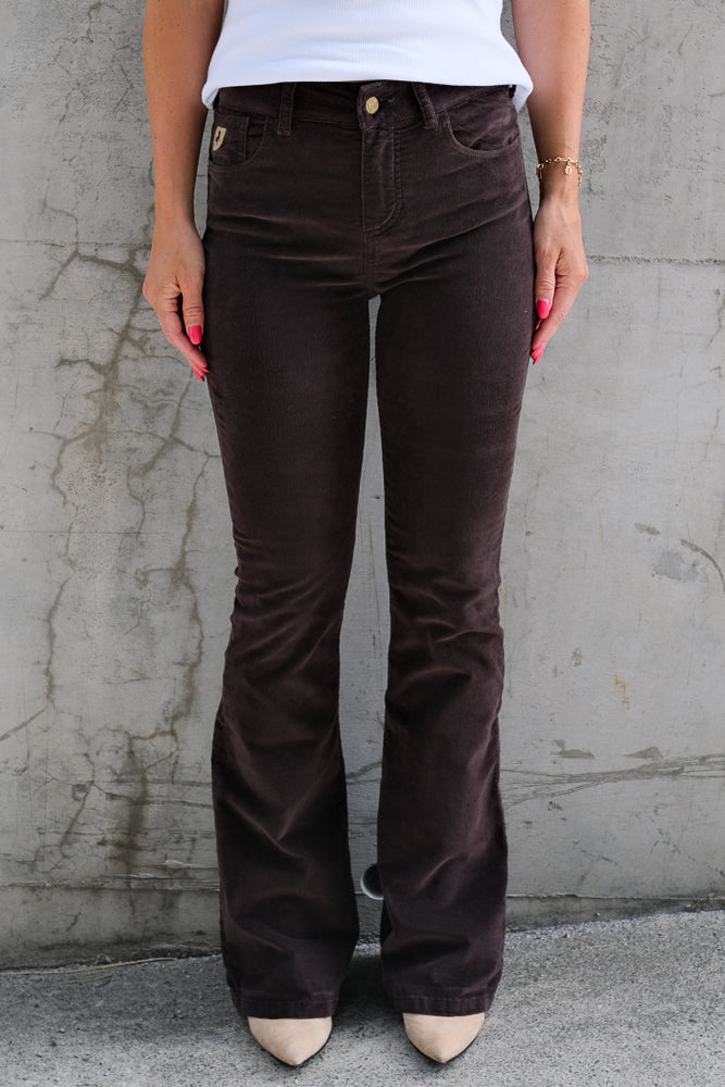 Raval Micro Cord Chocolate Brown