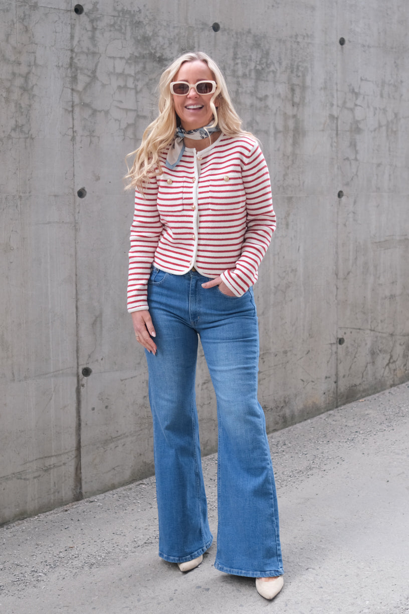 Italiensk Silke Skjerf Square Lys Blå