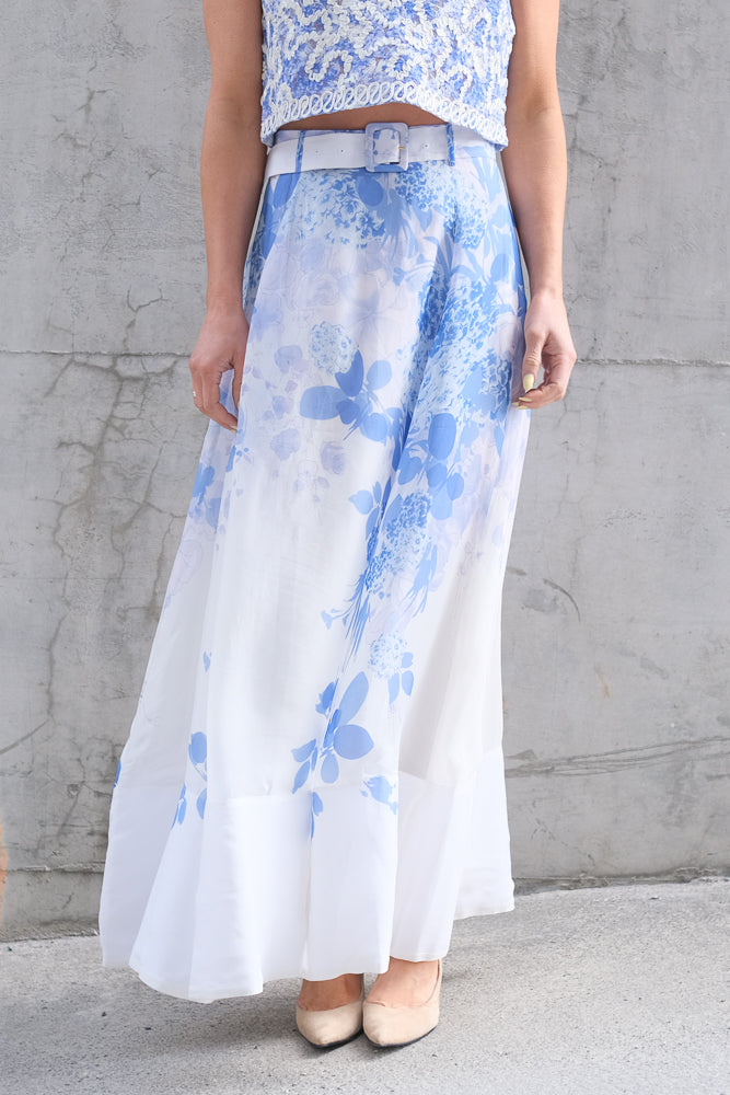 Organza Maxi Skirt Skylight