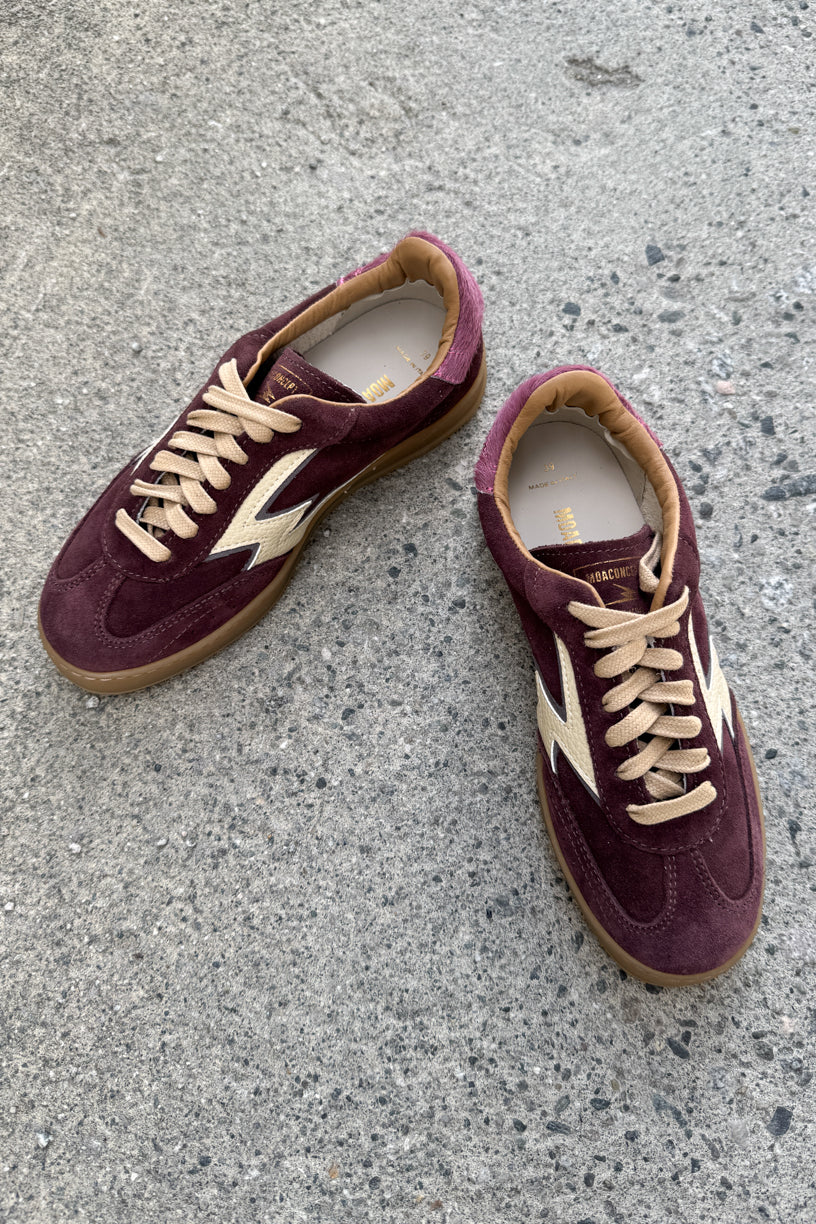 Kit Club Sneakers Purple Suede Mauve Horsy Backtab