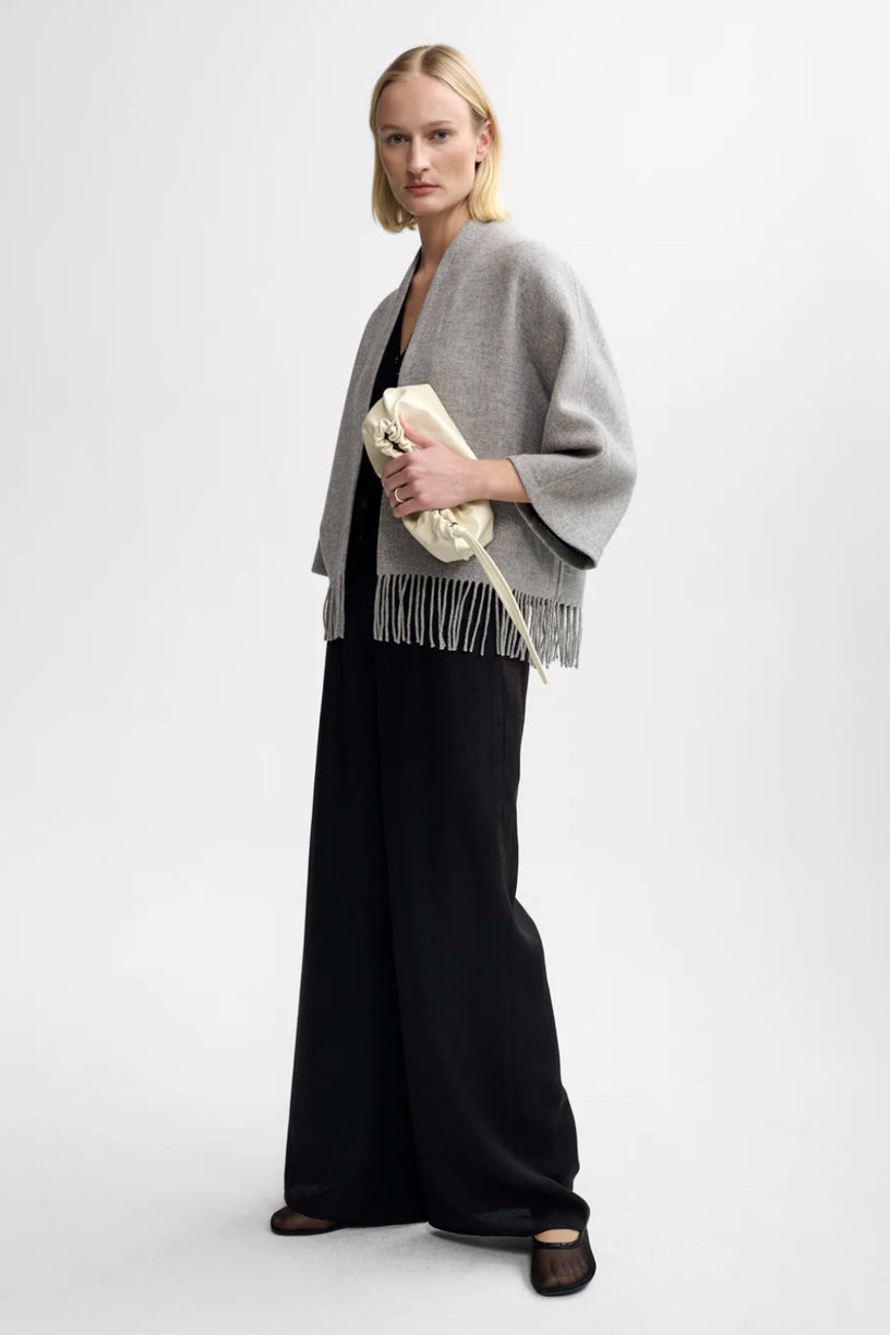 Keyla Lambswool Jacket Light Grey Melange