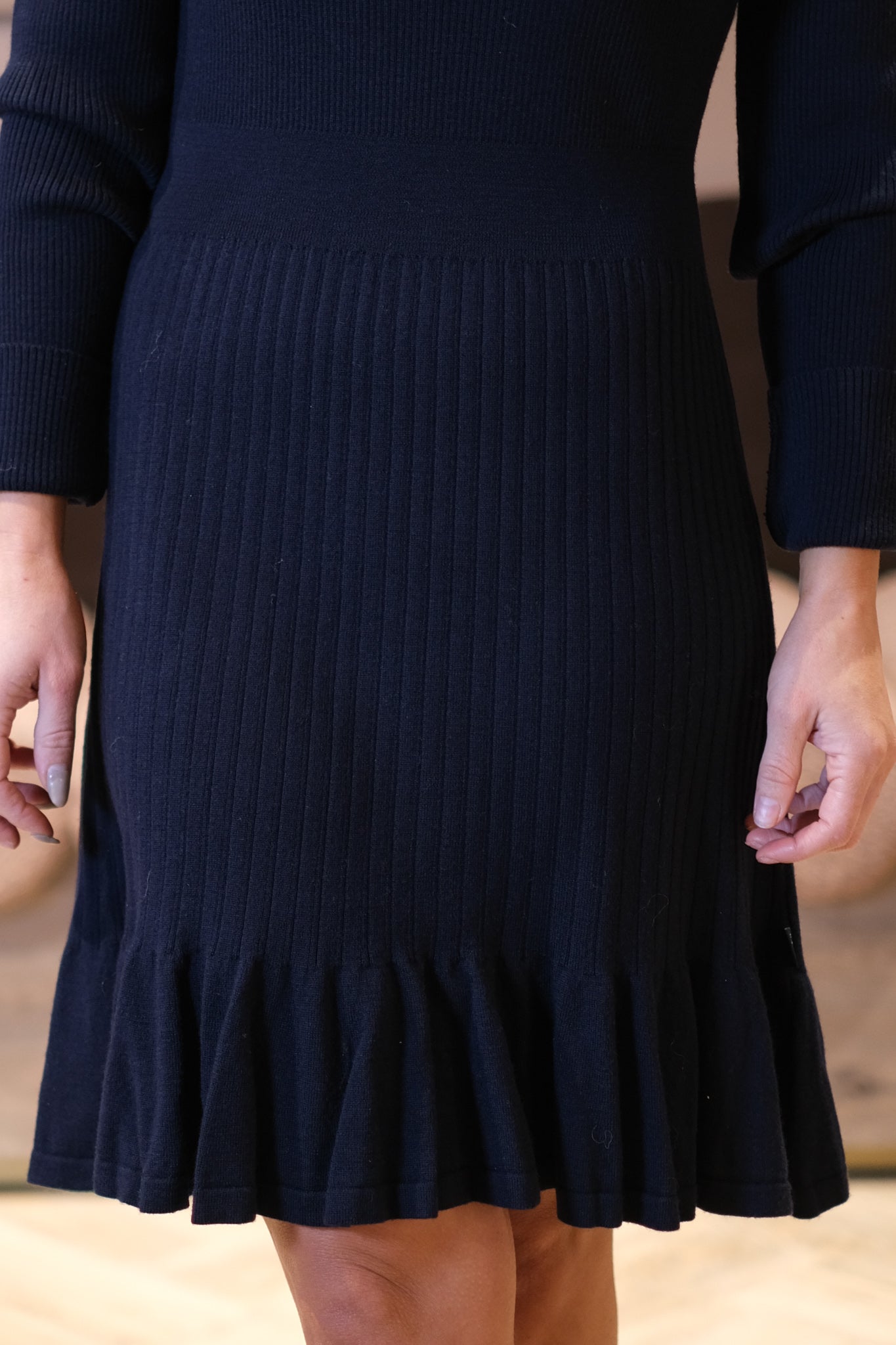 Oline Merino Dress Navy