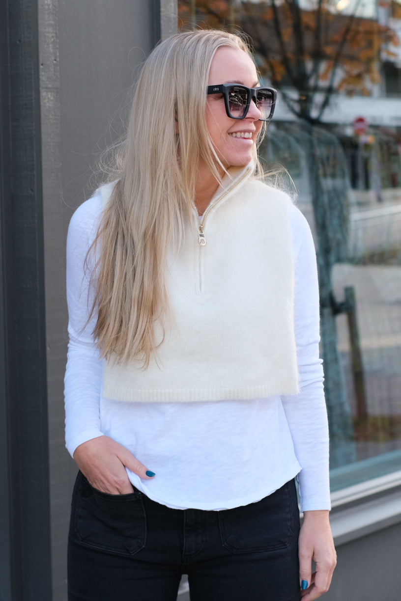 Belinda Chunky High Neck Bright White