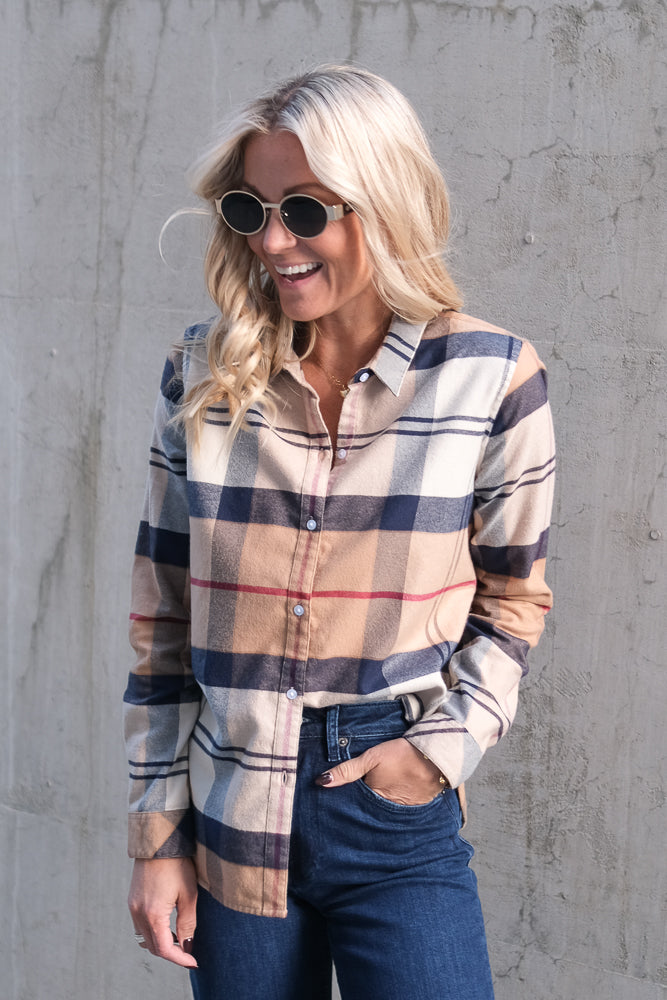 Anna Shirt Hessian Tartan