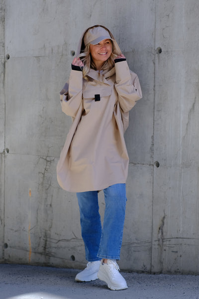 Bergen Poncho Beige