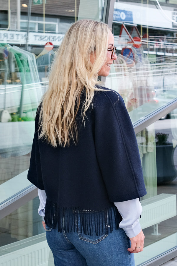 Keyla Lambswool Jacket Navy
