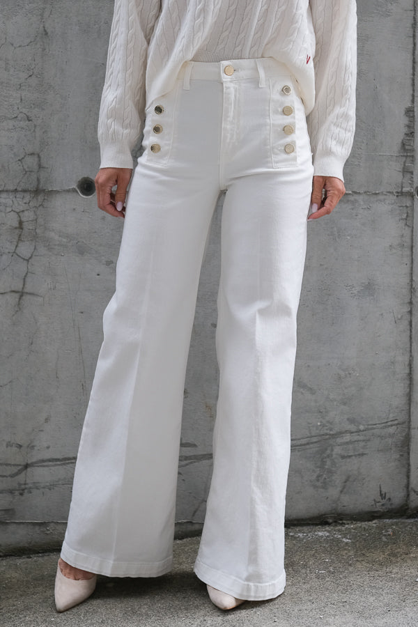 Giudith Pants Denim Ecru