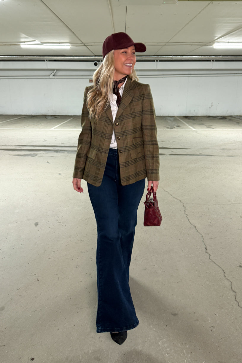 Carlby Tailored Jacket Dark Moss