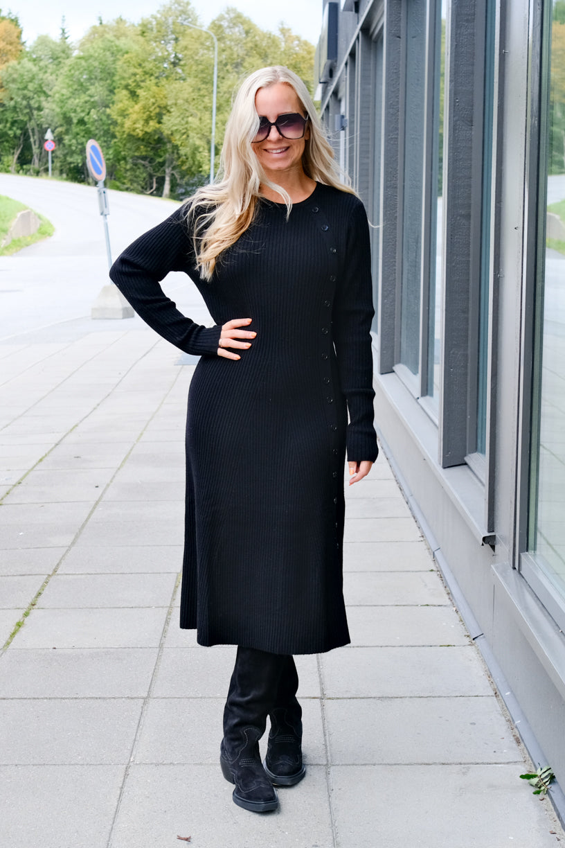 Mima Merino Dress Black