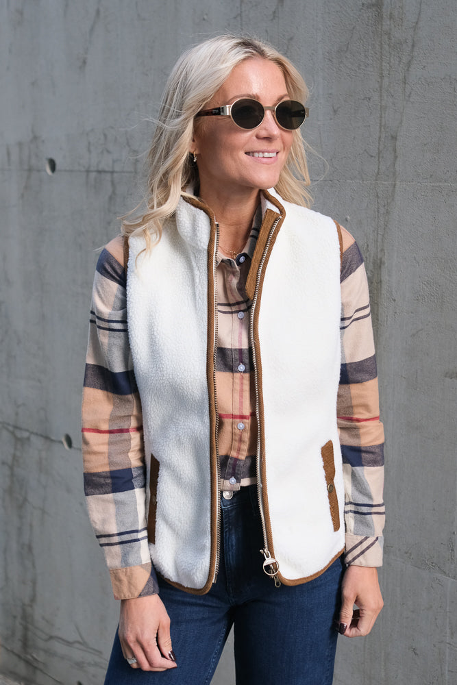 Burford Fleece Gilet Cream