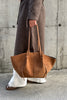 Large Mochi Suede Cognac