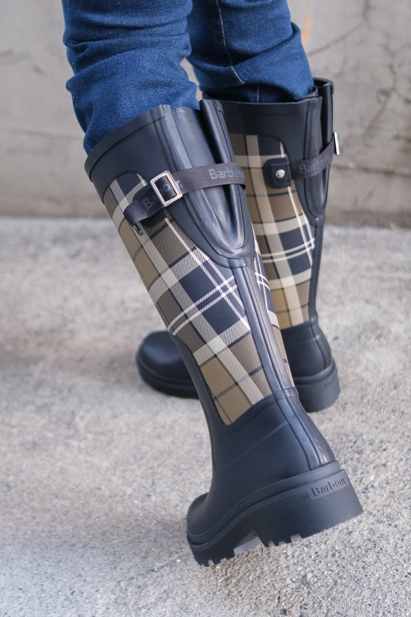 Dena Tall Well Boots Navy