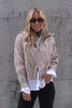 Cosima Zip Cardigan Beige Melange