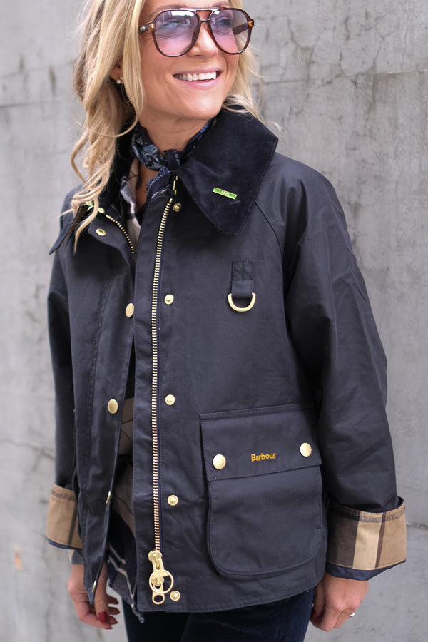 Icons Modern Spey Waxed Jacket Navy