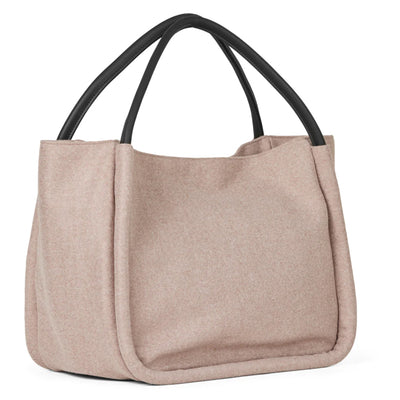 Woolen Small Shopper Taupe Melange