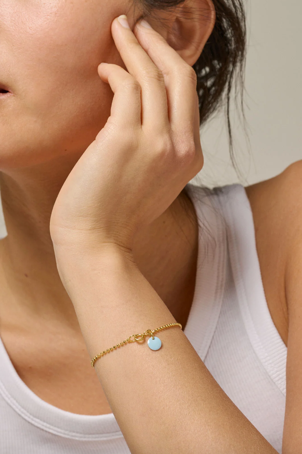 Bracelet Ball Chain Icy Gold