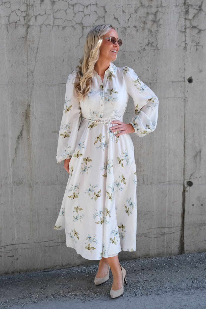 Viscose Shirt Dress Tea Garden