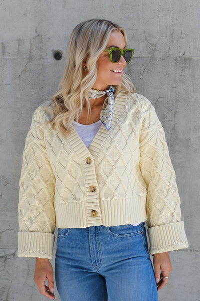 Knitted Cardigan Eggshell