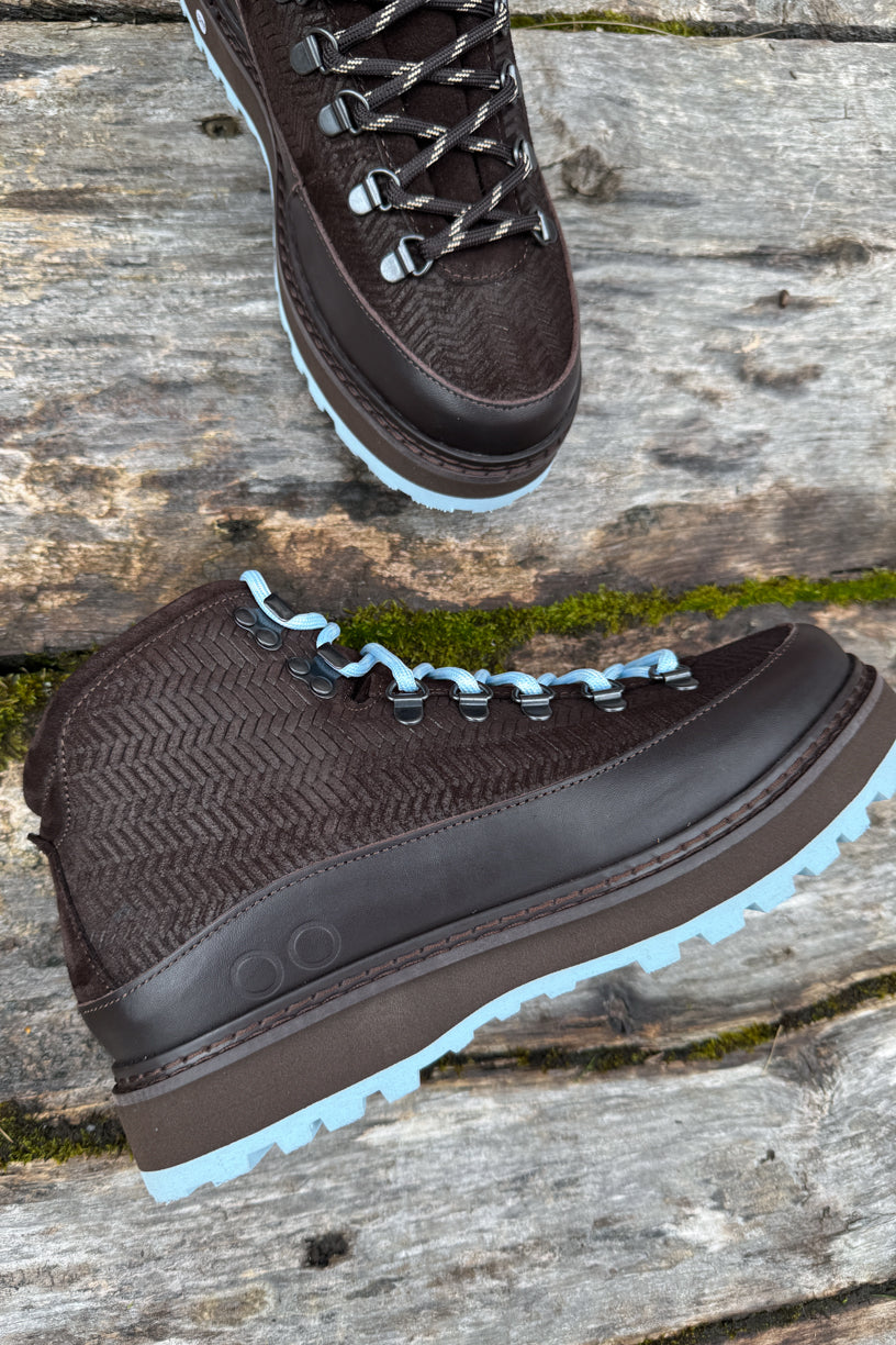 Core Cap Braided Choco/Light blue