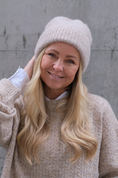 Ayla Beanie Light Taupe