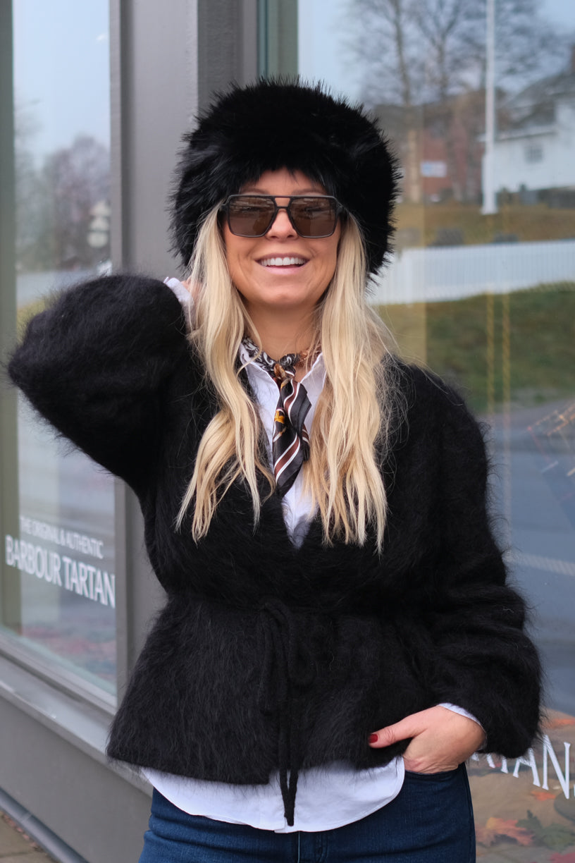 Wolf Fuskepels Lue Sort