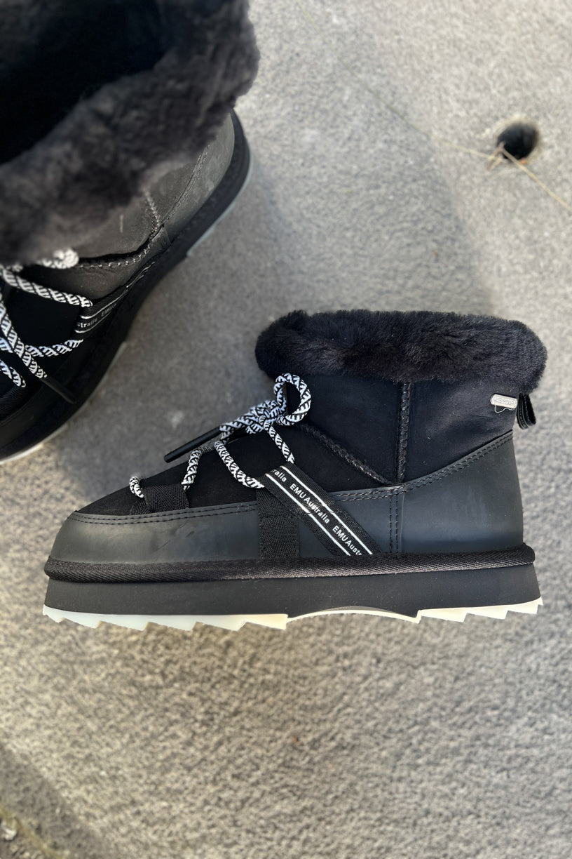 Blurred Micro Boots Black