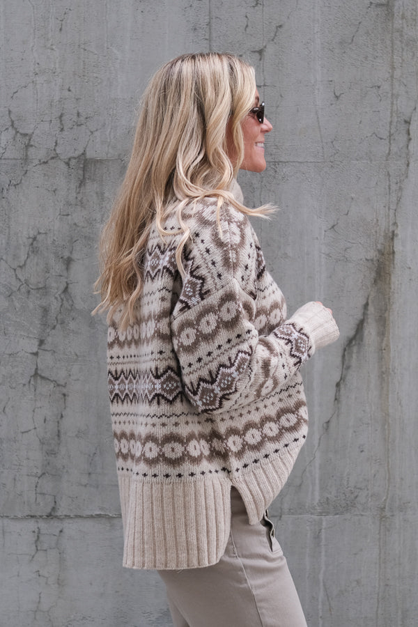 Helen Knitted Jumper Birch Multi