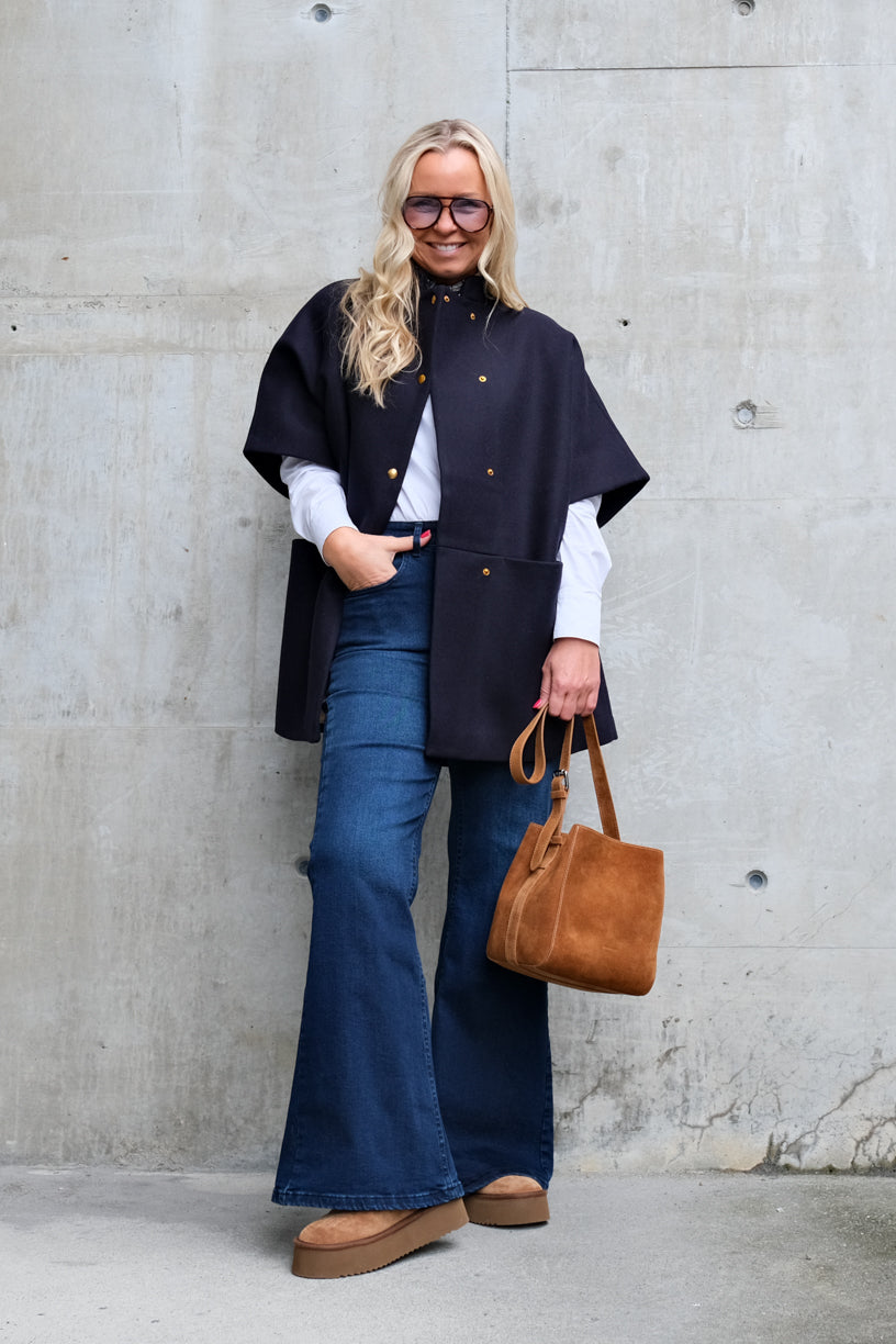 Short Mok Coat Navy