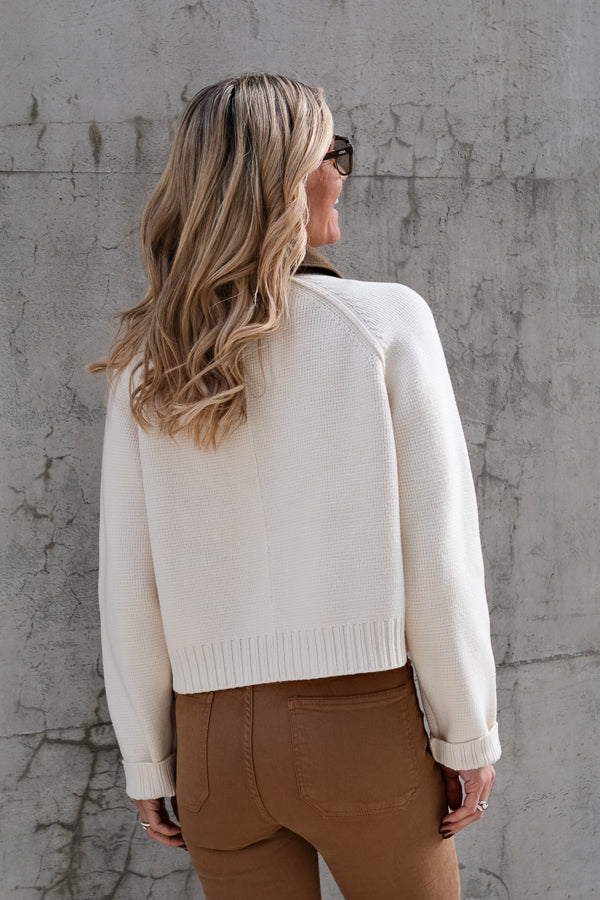 Alverstone Knitted Cardigan Ecru