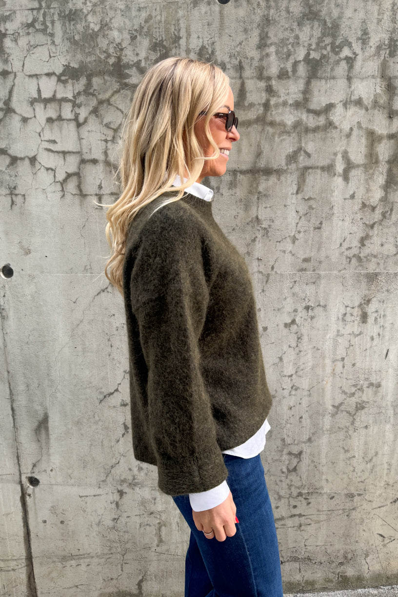 Mireya Knitted Sweater Dark Olive