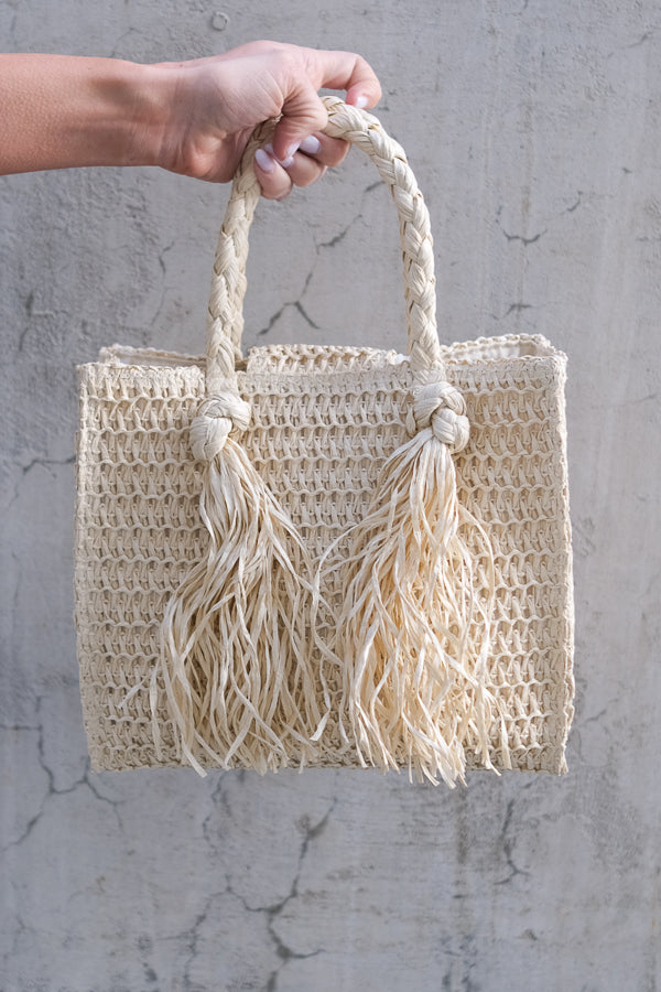 Sigrid Straw Bag Beige