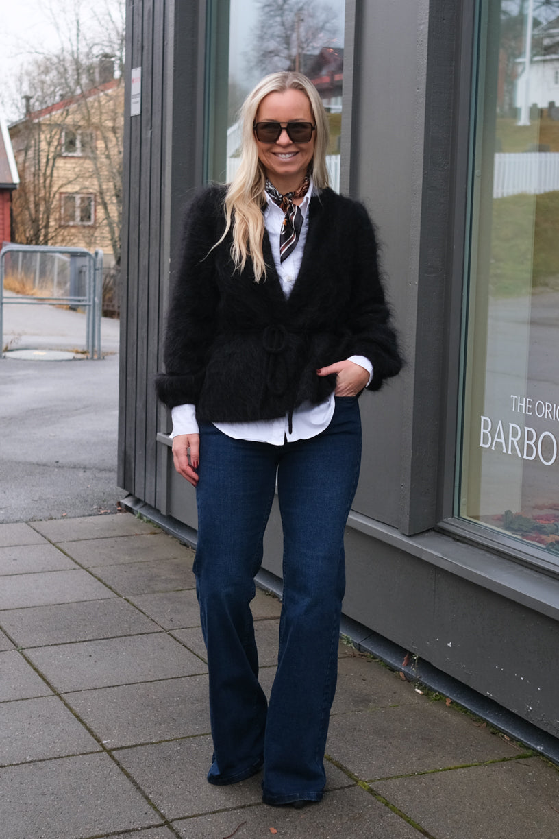 Fredrikke Chunky Cardigan Black