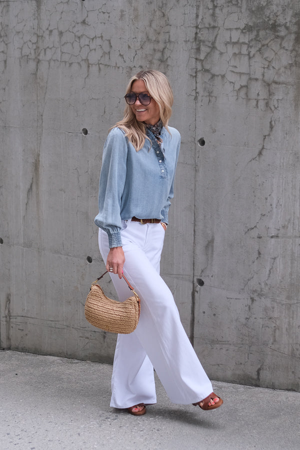 Kimmy Blouse Washed Blue