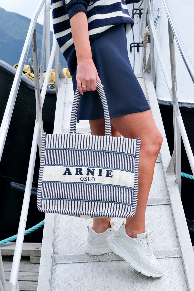 Porto Medium Bag Blue Stripe
