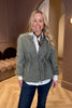 Fredrikke Chunky Cardigan Sage Green