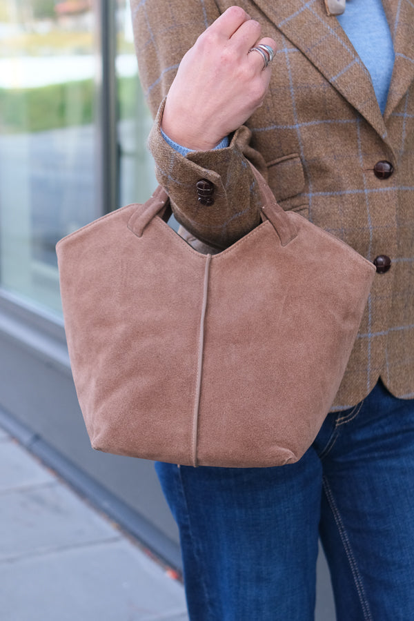 Maya Bag Suede Canguro