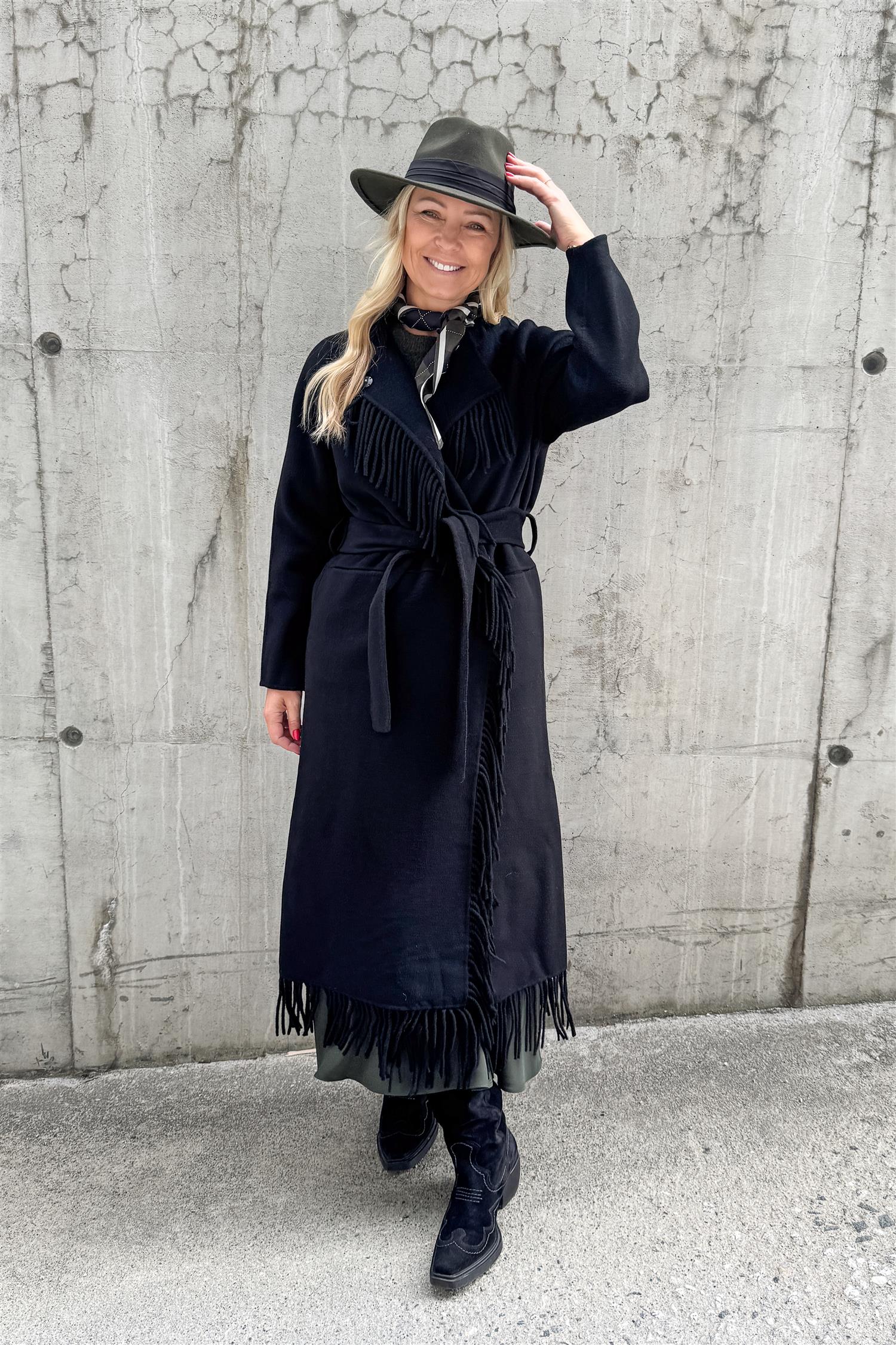 Deborah Wool Coat Black