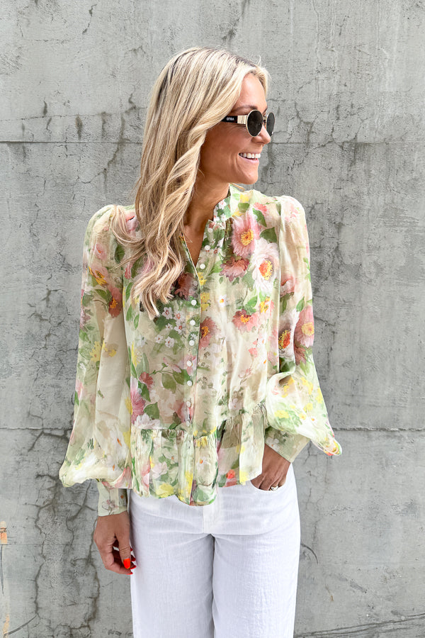 Organza Shirt Watercolour Dreams