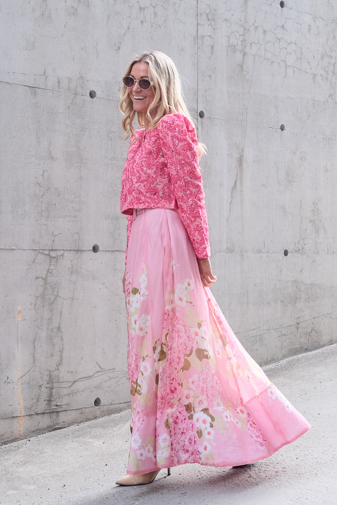 Embroidered Jacket Pink Bloom
