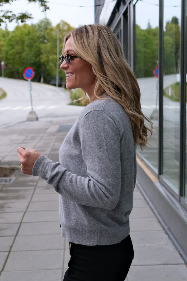 Judith Knit Cardigan Grey