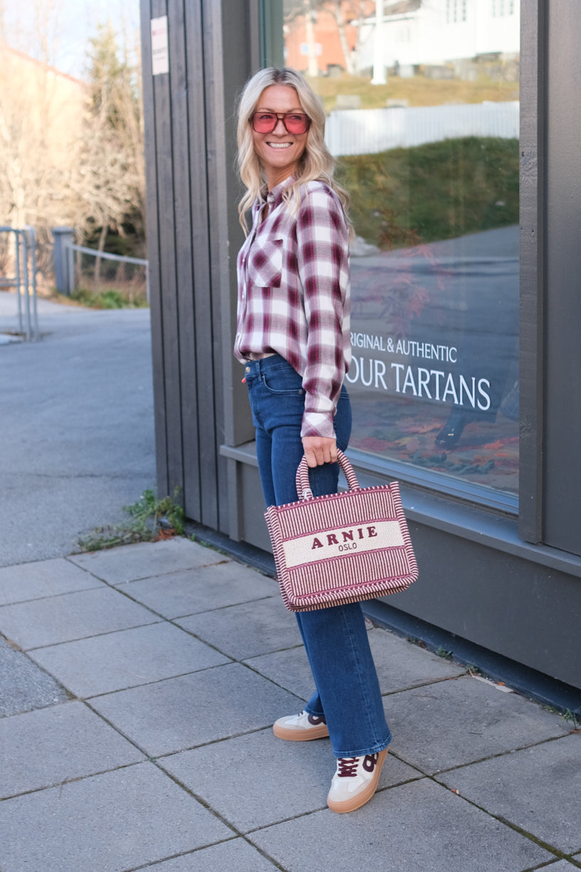 Porto Mini Burgundy Stripe